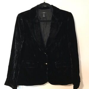 Alfani Black Velvet Women's Blazer
